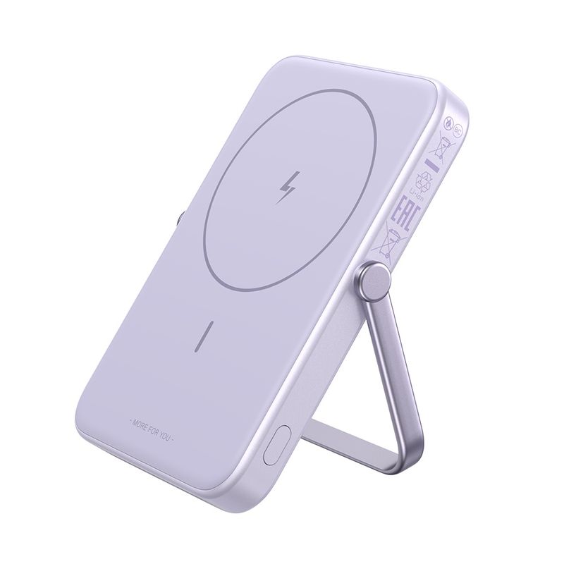 Laptop, Telefoane si Tablete - Telefoane mobile si accesorii - Accesorii Telefoane - Baterii externe - Baterie Externa Wireless cu Display 5000mAh, USB-C, 18W, 5V/3A - UVerde PB571 (356035606B) - Mov - Infinity.ro