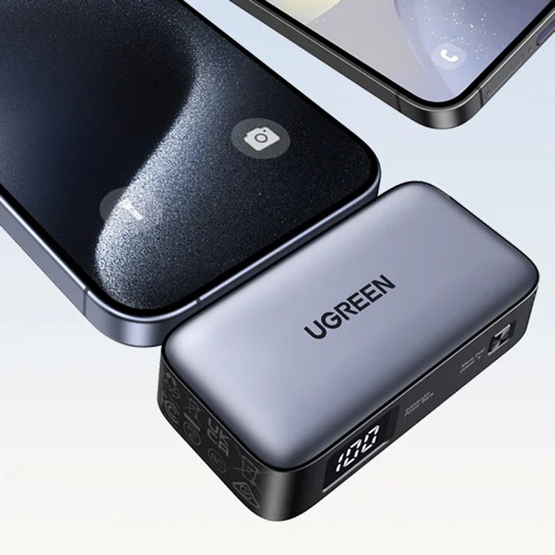 Laptop, Telefoane si Tablete - Telefoane mobile si accesorii - Accesorii Telefoane - Baterii externe - Baterie Externa Type-C, 5000mAh, 20W, 5V/3A - UVerde PB503 (35338) - Gri - Infinity.ro