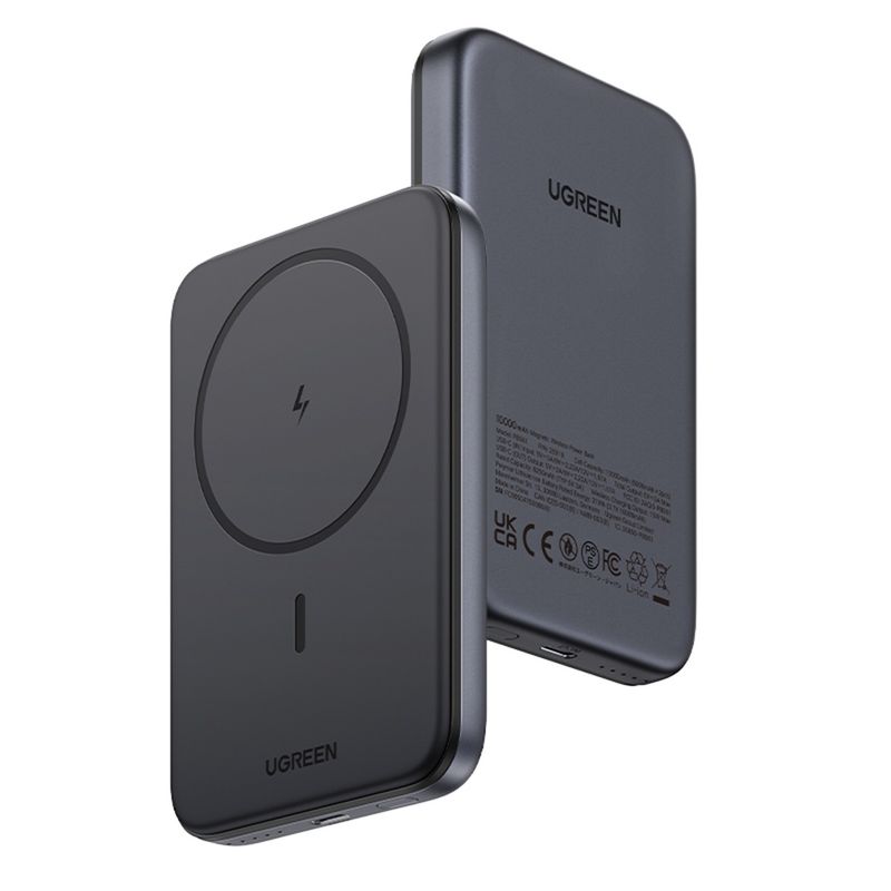 Laptop, Telefoane si Tablete - Telefoane mobile si accesorii - Accesorii Telefoane - Baterii externe - Baterie Externa fara Fir, Type-C, 10000mAh, 20W, 5V/3A - UVerde PB561 (25919) - Gri - Infinity.ro