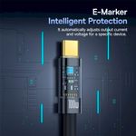 Laptop, Telefoane si Tablete - Telefoane mobile si accesorii - Accesorii Telefoane - Cabluri si adaptoare telefoane - Cablu Type-C, Auto Shutdown, 100W, 1m - Baseus Explorer (P10319703111-00) - Cluster Negru - Infinity.ro