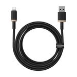 Laptop, Telefoane si Tablete - Telefoane mobile si accesorii - Accesorii Telefoane - Cabluri si adaptoare telefoane - Cablu de Date USB la Lightning, 2.4A, 2m - Baseus Dura (P10377801U01-02) - Auriu / Negru - Infinity.ro