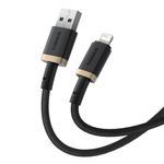 Laptop, Telefoane si Tablete - Telefoane mobile si accesorii - Accesorii Telefoane - Cabluri si adaptoare telefoane - Cablu de Date USB la Lightning, 2.4A, 2m - Baseus Dura (P10377801U01-02) - Auriu / Negru - Infinity.ro