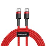 Laptop, Telefoane si Tablete - Telefoane mobile si accesorii - Accesorii Telefoane - Cabluri si adaptoare telefoane - Cablu de date Baseus Cafule PD 2.0 60W, USB-C la USB-C, 2 metri, 20V, 3A - Infinity.ro