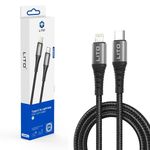 Laptop, Telefoane si Tablete - Telefoane mobile si accesorii - Accesorii Telefoane - Cabluri si adaptoare telefoane - Cablu Type-C la Lightning, 27W, 2m - Lito (LD22CL) - Negru - Infinity.ro