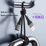 Laptop, Telefoane si Tablete - Telefoane mobile si accesorii - Accesorii Telefoane - Cabluri si adaptoare telefoane - Cablu USB la Type-C, 2.4A, 2m - Lito (LD22T) - Negru - Infinity.ro