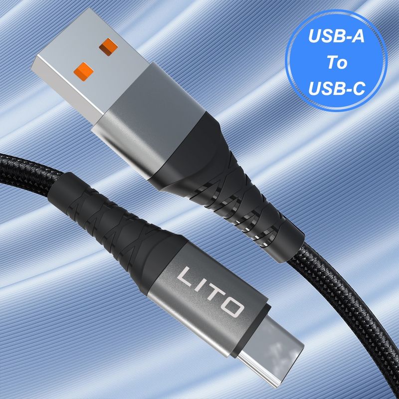 Laptop, Telefoane si Tablete - Telefoane mobile si accesorii - Accesorii Telefoane - Cabluri si adaptoare telefoane - Cablu USB la Type-C, 2.4A, 2m - Lito (LD22T) - Negru - Infinity.ro