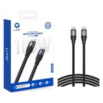 Laptop, Telefoane si Tablete - Telefoane mobile si accesorii - Accesorii Telefoane - Cabluri si adaptoare telefoane - Cablu de Date Type-C la Type-C, Fast Charging, 480Mbps, 100W - Lito (LD23CC) - Gri - Infinity.ro