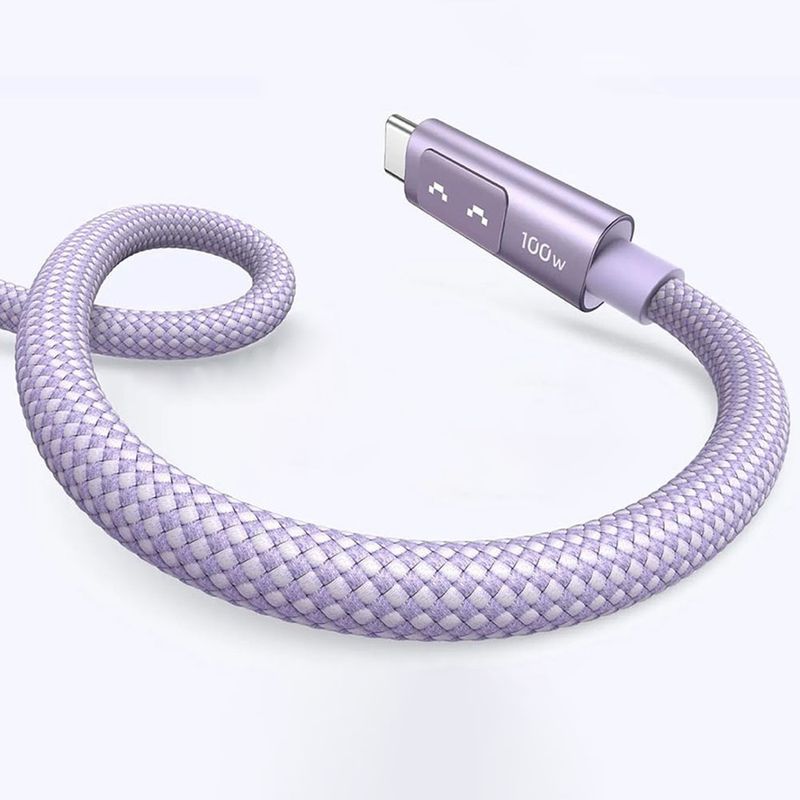 Laptop, Telefoane si Tablete - Telefoane mobile si accesorii - Accesorii Telefoane - Cabluri si adaptoare telefoane - Cablu de Date USB-C la USB-C, 5A, 100W, 2m - UVerde L509 (35512) - Space Gri - Infinity.ro