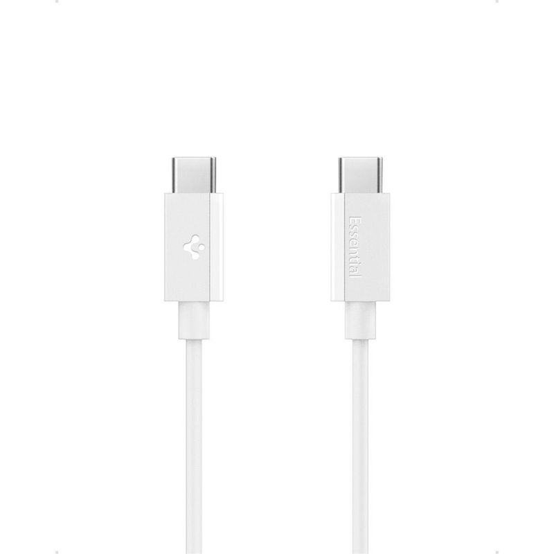 Laptop, Telefoane si Tablete - Telefoane mobile si accesorii - Accesorii Telefoane - Cabluri si adaptoare telefoane - Cablu pentru Alimentare Type-C, 60W, 480Mbps, 2m - Spigen Essential (EB6020CC) - Alb - Infinity.ro