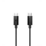 Laptop, Telefoane si Tablete - Telefoane mobile si accesorii - Accesorii Telefoane - Cabluri si adaptoare telefoane - Cablu pentru Alimentare Type-C, 60W, 480Mbps, 2m - Spigen Essential (EB6020CC) - Negru - Infinity.ro