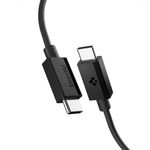 Laptop, Telefoane si Tablete - Telefoane mobile si accesorii - Accesorii Telefoane - Cabluri si adaptoare telefoane - Cablu pentru Alimentare Type-C, 60W, 480Mbps, 2m - Spigen Essential (EB6020CC) - Negru - Infinity.ro