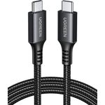 Laptop, Telefoane si Tablete - Telefoane mobile si accesorii - Accesorii Telefoane - Cabluri si adaptoare telefoane - Cablu UVerde USB-C la USB-C, PowerDelivery Fast Charging, 1m, Negru/Gri - Infinity.ro