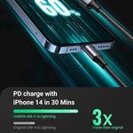 Laptop, Telefoane si Tablete - Telefoane mobile si accesorii - Accesorii Telefoane - Cabluri si adaptoare telefoane - Cablu de Date USB-C la Lightning, Fast Charging, 3A, 480Mbps, 1m - UVerde US304 (60759) - Space Gri - Infinity.ro