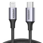 Laptop, Telefoane si Tablete - Telefoane mobile si accesorii - Accesorii Telefoane - Cabluri si adaptoare telefoane - Cablu de Date USB-C la Lightning, Fast Charging, 3A, 480Mbps, 1m - UVerde US304 (60759) - Space Gri - Infinity.ro