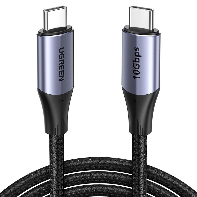 Laptop, Telefoane si Tablete - Telefoane mobile si accesorii - Accesorii Telefoane - Cabluri si adaptoare telefoane - Cablu pentru Alimentare Type-C la Type-C, 100W, 5A, 4K, 10Gbps, 1m - UVerde US355 (80150) - Negru - Infinity.ro