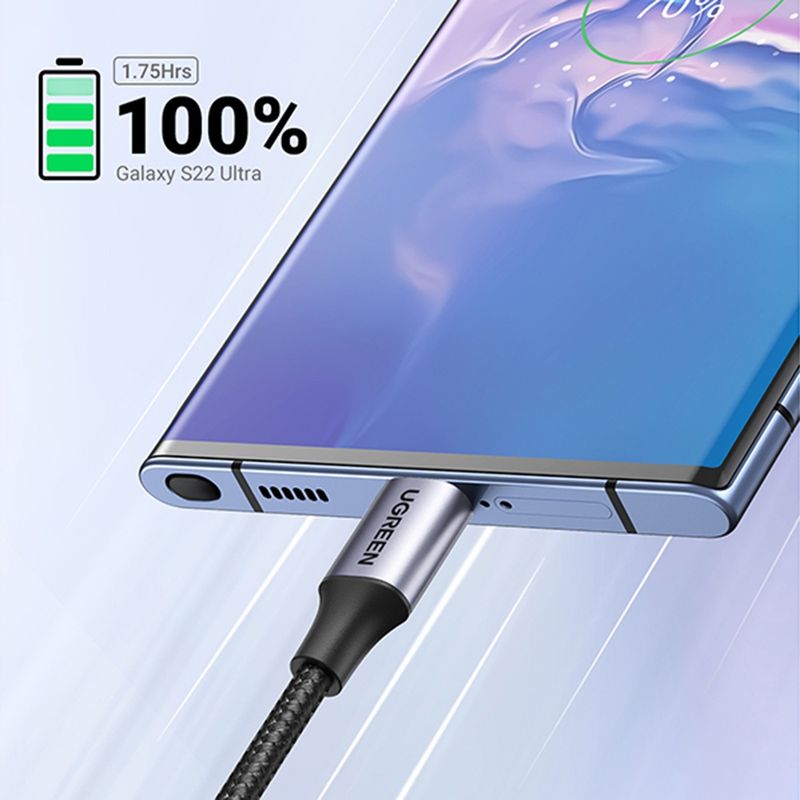 Laptop, Telefoane si Tablete - Telefoane mobile si accesorii - Accesorii Telefoane - Cabluri si adaptoare telefoane - Cablu de Date USB la Type-C, PD18W, 3A, 480Mbps, QC3.0, 1m - UVerde US288 (60126) - Negru - Infinity.ro