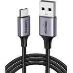 Laptop, Telefoane si Tablete - Telefoane mobile si accesorii - Accesorii Telefoane - Cabluri si adaptoare telefoane - Cablu UVerde USB-C USB-A 2.0, invelis aluminiu, 2m, Negru - Infinity.ro