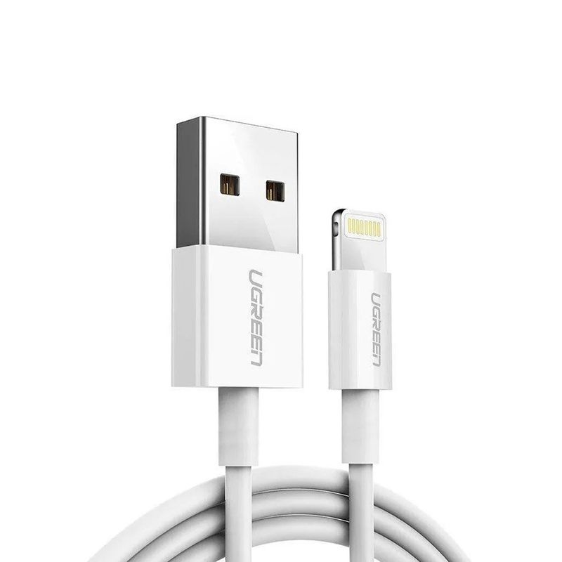 Laptop, Telefoane si Tablete - Telefoane mobile si accesorii - Accesorii Telefoane - Cabluri si adaptoare telefoane - Cablu de Date USB la Lightning, 5V/2.4A, 480Mbps, 2m - UVerde US155 (20730) - Alb - Infinity.ro
