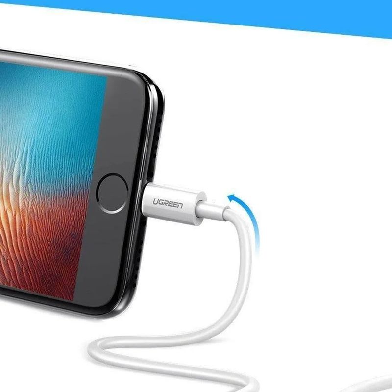 Laptop, Telefoane si Tablete - Telefoane mobile si accesorii - Accesorii Telefoane - Cabluri si adaptoare telefoane - Cablu de Date USB la Lightning, 5V/2.4A, 480Mbps, 1m - UVerde US155 (20728) - Alb - Infinity.ro