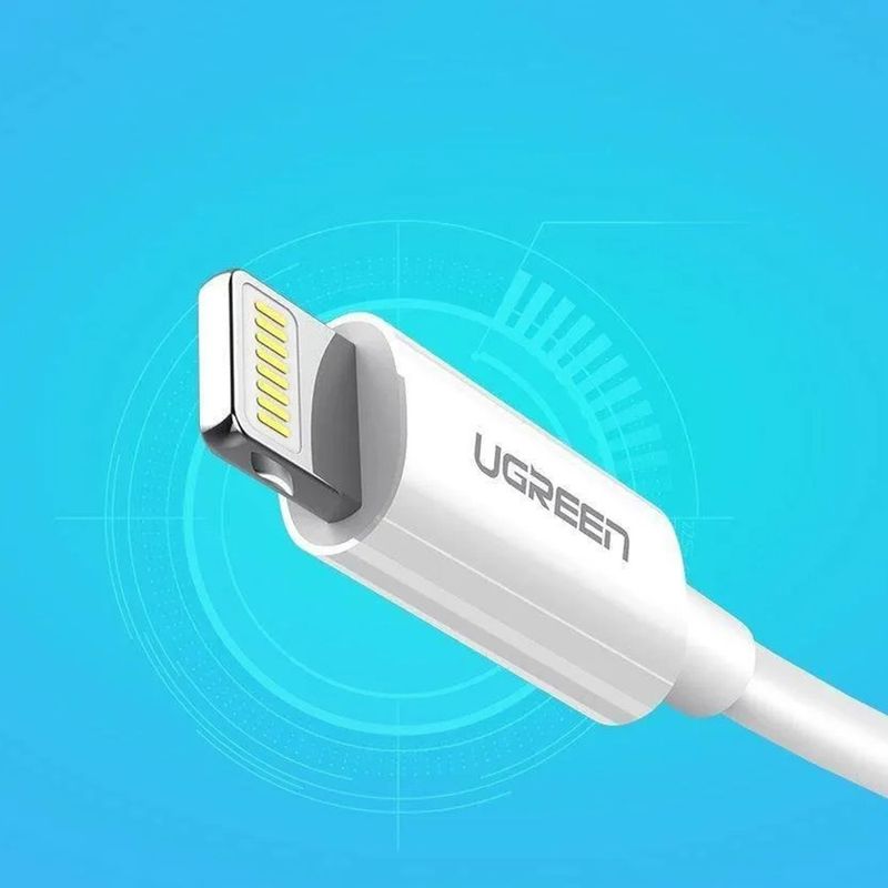 Laptop, Telefoane si Tablete - Telefoane mobile si accesorii - Accesorii Telefoane - Cabluri si adaptoare telefoane - Cablu de Date USB la Lightning, 5V/2.4A, 480Mbps, 1m - UVerde US155 (20728) - Alb - Infinity.ro