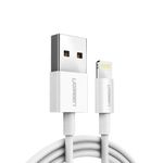 Laptop, Telefoane si Tablete - Telefoane mobile si accesorii - Accesorii Telefoane - Cabluri si adaptoare telefoane - Cablu de Date USB la Lightning, 5V/2.4A, 480Mbps, 1m - UVerde US155 (20728) - Alb - Infinity.ro