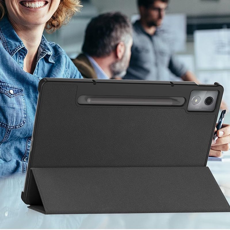 Laptop, Telefoane si Tablete - Tablete si accesorii tablete - Accesorii Tablete - Huse tablete - Husa pentru Lenovo Idea Tab ProA 12.7A (2025) - Techsuit FoldPro - Negru - Infinity.ro