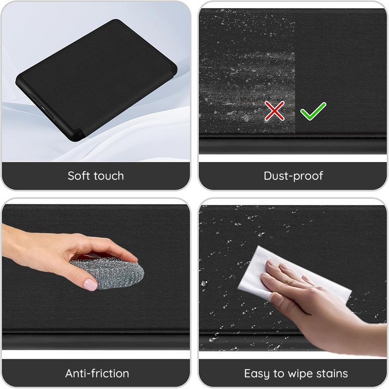 Laptop, Telefoane si Tablete - Tablete si accesorii tablete - Accesorii Tablete - Huse tablete - Husa pentru Kindle PaperAlb 5 (2021) / 5 Signature Edition (2021) - Techsuit SmartCover - Negru - Infinity.ro