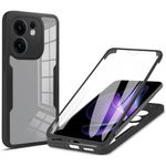 Laptop, Telefoane si Tablete - Telefoane mobile si accesorii - Accesorii Telefoane - Huse telefoane - Husa pentru Oppo Reno13 F 4G / Reno13 F 5G / Reno13 FS 5G + Folie - Techsuit ColorVerse 360 Series - Negru - Infinity.ro
