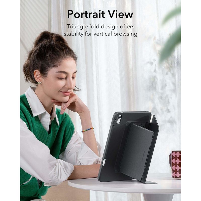 Laptop, Telefoane si Tablete - Tablete si accesorii tablete - Accesorii Tablete - Huse tablete - Husa pentru iPad Air 13 (2024) / Air 13 (2025) - ESR FlipA Hybrid (cu Pencil Holder) - Negru - Infinity.ro