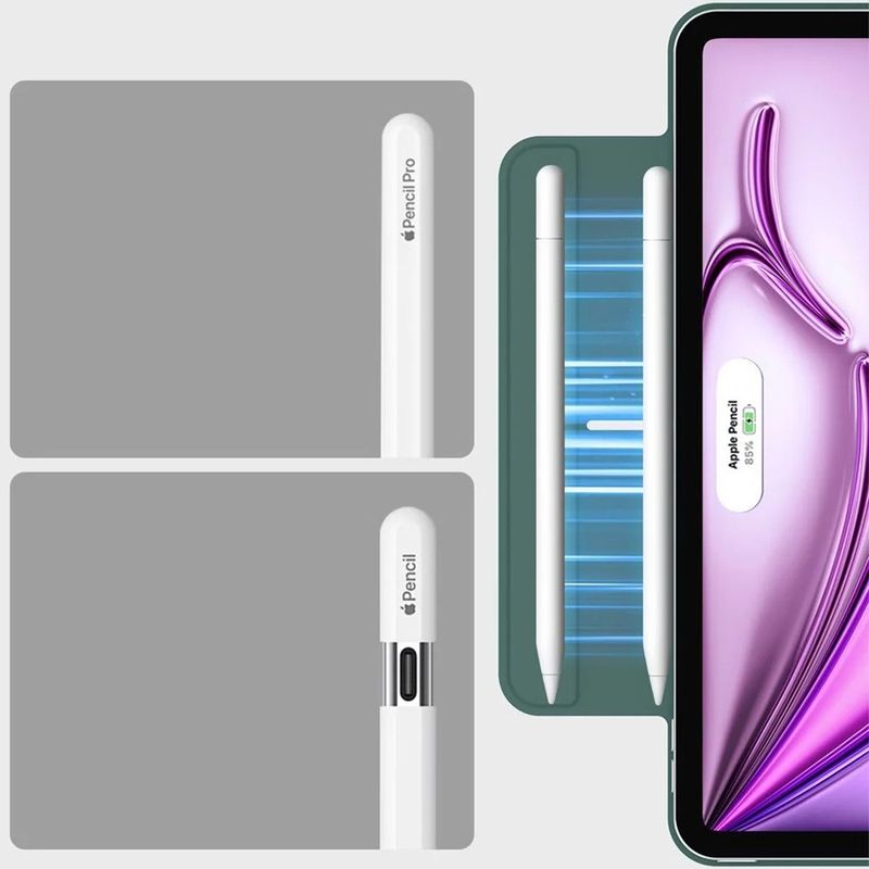 Laptop, Telefoane si Tablete - Tablete si accesorii tablete - Accesorii Tablete - Huse tablete - Husa pentru iPad Pro 12.9 (2020/2021/2022) / Air 13 (2024) / Air 13 (2025) - ESR Rebound Magnetic - pentruest Verde - Infinity.ro