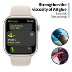 Laptop, Telefoane si Tablete - Wearables si gadgeturi - Wearables - Accesorii wearables - Folie pentru Apple Watch 4/5/6/SE/SE 2 (40mm) cu Aplicator - Albastruo High Molecule Screen Protector - Negru - Infinity.ro