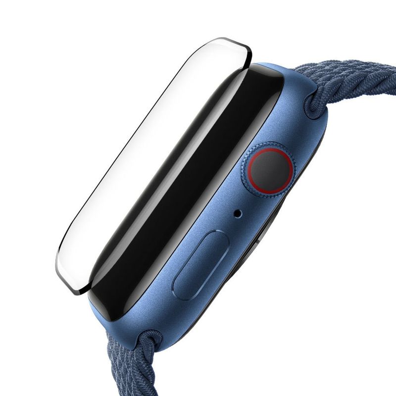 Laptop, Telefoane si Tablete - Wearables si gadgeturi - Wearables - Accesorii wearables - Folie pentru Apple Watch 4/5/6/SE/SE 2 (40mm) cu Aplicator - Albastruo High Molecule Screen Protector - Negru - Infinity.ro