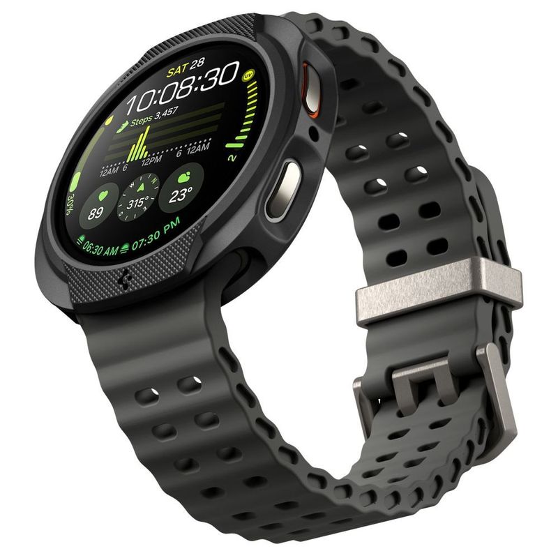 Laptop, Telefoane si Tablete - Wearables si gadgeturi - Wearables - Smartwatch-uri - Husa pentru Samsung Galaxy Watch8 44mm - Spigen Liquid Air - Matte Negru - Infinity.ro