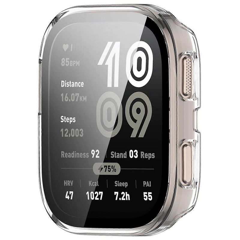 Laptop, Telefoane si Tablete - Wearables si gadgeturi - Wearables - Smartwatch-uri - Husa pentru Amazfit Bip 6 + Folie - Techsuit Defense360 Pro - Transparent - Infinity.ro