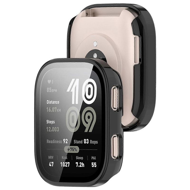 Laptop, Telefoane si Tablete - Wearables si gadgeturi - Wearables - Smartwatch-uri - Husa pentru Amazfit Bip 6 + Folie - Techsuit Defense360 Pro - Negru - Infinity.ro