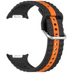 Laptop, Telefoane si Tablete - Wearables si gadgeturi - Wearables - Smartwatch-uri - Curea pentru Samsung Galaxy Watch8 40mm/Watch8 44mm/Watch8 Classic - Techsuit Watchband (W078) - Negru / Portocaliu - Infinity.ro