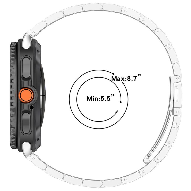 Laptop, Telefoane si Tablete - Wearables si gadgeturi - Wearables - Accesorii wearables - Curea pentru Samsung Galaxy Watch8 40mm/Watch8 44mm/Watch8 Classic - Techsuit Watchband (W010) - Argintiu - Infinity.ro