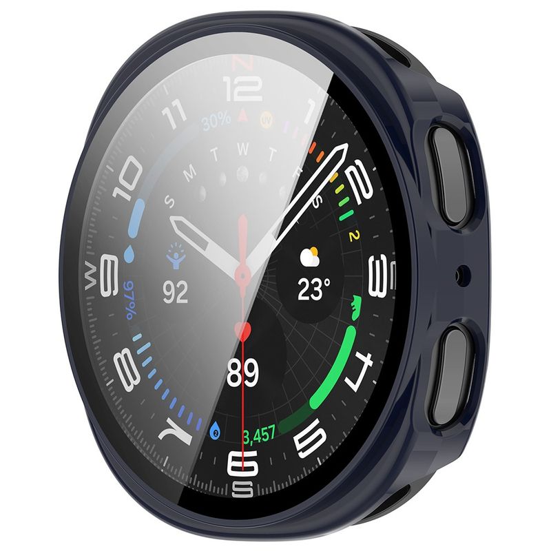 Laptop, Telefoane si Tablete - Wearables si gadgeturi - Wearables - Accesorii wearables - Husa pentru Samsung Galaxy Watch8 40mm + Folie - Techsuit Defense360 Pro - Oxpentrud Albastru - Infinity.ro