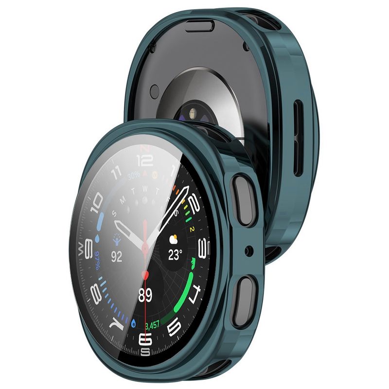 Laptop, Telefoane si Tablete - Wearables si gadgeturi - Wearables - Smartwatch-uri - Husa pentru Samsung Galaxy Watch8 44mm + Folie - Techsuit Defense360 Pro - Deep Teal - Infinity.ro