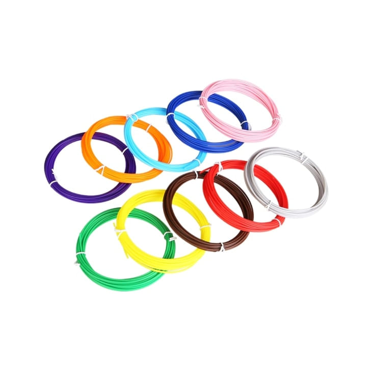 Set 20 filamente pentru creion 3D, diametru 1.75mm, total 100m, Clickzu