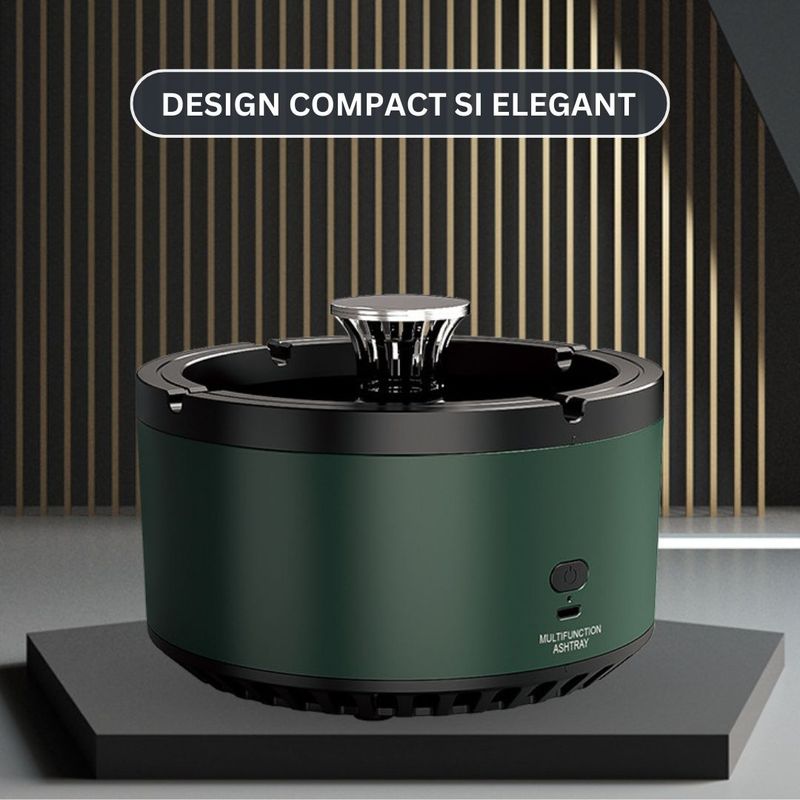 Casa si Gradina - Decoratiuni - Obiecte decorative - Scrumiere - Scrumiera electrica cu purificator de aer incorporat si odorizant, Clickzu - Infinity.ro