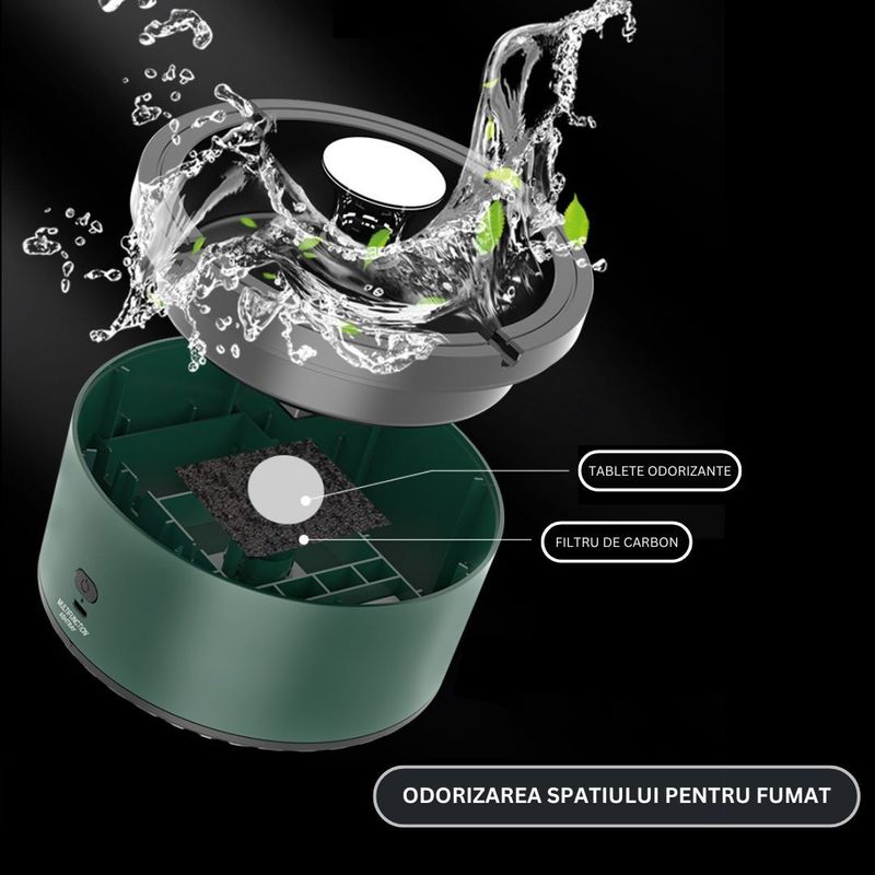 Casa si Gradina - Decoratiuni - Obiecte decorative - Scrumiere - Scrumiera electrica cu purificator de aer incorporat si odorizant, Clickzu - Infinity.ro