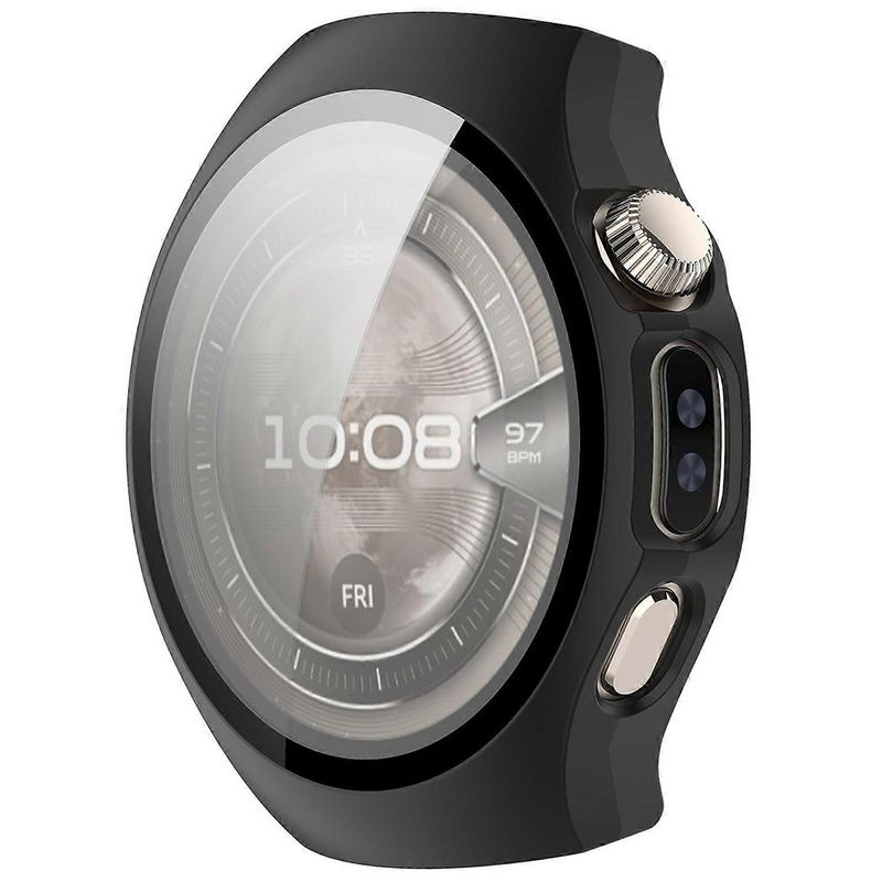 Laptop, Telefoane si Tablete - Wearables si gadgeturi - Wearables - Smartwatch-uri - Husa pentru Huawei Watch 5 42mm + Folie - Techsuit Defense360 Pro - Negru - Infinity.ro