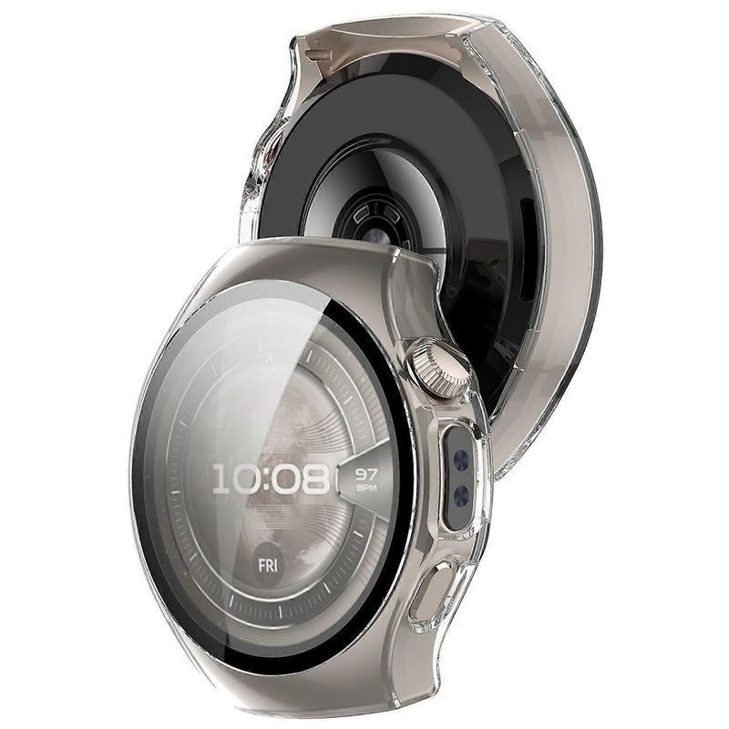 Laptop, Telefoane si Tablete - Wearables si gadgeturi - Wearables - Smartwatch-uri - Husa pentru Huawei Watch 5 46mm + Folie - Techsuit Defense360 Pro - Transparent - Infinity.ro