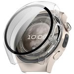 Laptop, Telefoane si Tablete - Wearables si gadgeturi - Wearables - Smartwatch-uri - Husa pentru Huawei Watch 5 42mm + Folie - Techsuit Defense360 Pro - Transparent - Infinity.ro