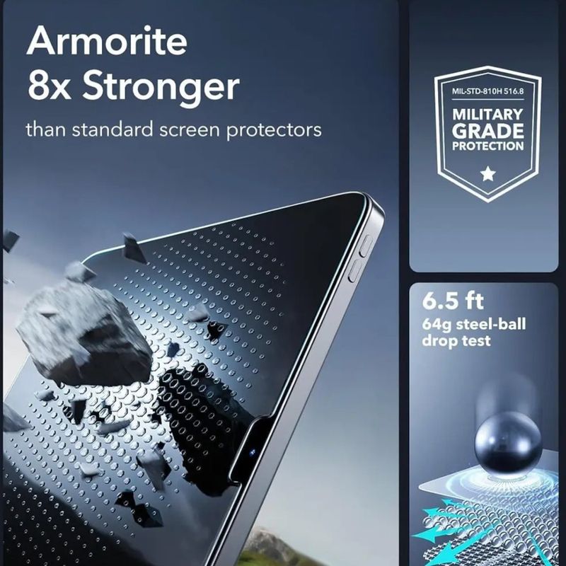 Laptop, Telefoane si Tablete - Tablete si accesorii tablete - Accesorii Tablete - Folii protectie tablete - Folie pentru iPad 10 (2022) 10.9 / 11 (2025) (set 2) - ESR Armorite Screen Protector UltraFit Tray - Transparent - Infinity.ro