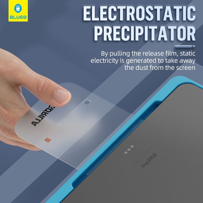 Laptop, Telefoane si Tablete - Tablete si accesorii tablete - Accesorii Tablete - Folii protectie tablete - Folie pentru iPad Pro 13 (2024) cu Aplicator Pro - Albastruo HD TempeRosu Glass - Transparent - Infinity.ro