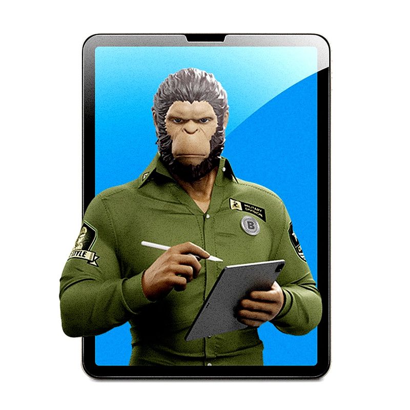 Laptop, Telefoane si Tablete - Tablete si accesorii tablete - Accesorii Tablete - Folii protectie tablete - Folie pentru iPad mini 6 (2021) / iPad mini 7 (2024) - Albastruo Special Writing Screen Protector - Matte Transparent - Infinity.ro