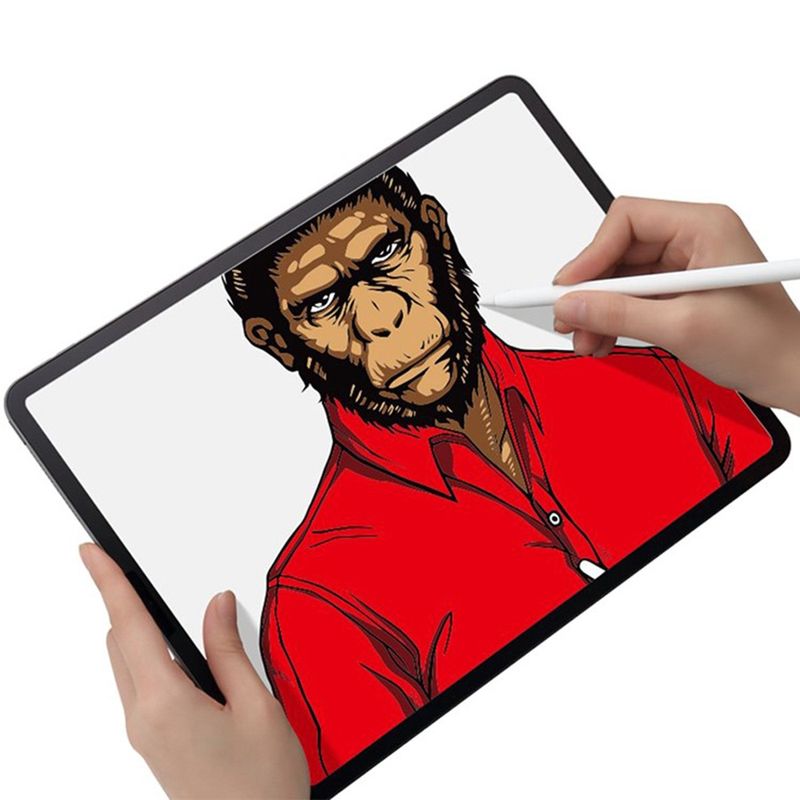 Laptop, Telefoane si Tablete - Tablete si accesorii tablete - Accesorii Tablete - Folii protectie tablete - Folie pentru iPad mini 6 (2021) / iPad mini 7 (2024) - Albastruo HD TempeRosu Glass - Transparent - Infinity.ro