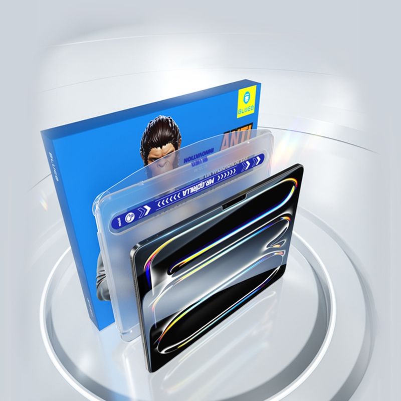 Laptop, Telefoane si Tablete - Tablete si accesorii tablete - Accesorii Tablete - Folii protectie tablete - Folie pentru iPad Pro 13 (2024) cu Aplicator - Albastruo Anti-Reflective HD Glass - Transparent - Infinity.ro